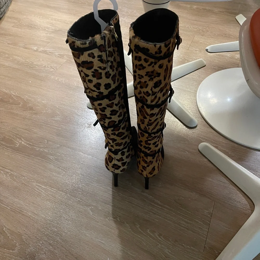 Ralph Lauren Vallerie Elegant Black Kid Suede & Leather Women’s Knee High Boots!